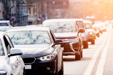 Yolda, yakından görmek trafik