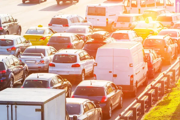 Stau in der Stadt — Stockfoto