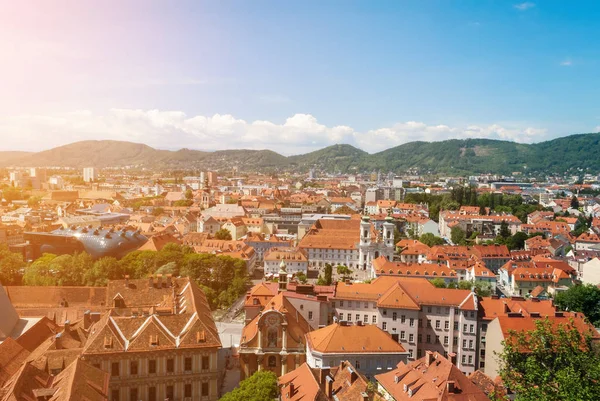 Graz panorama, Austria — Stock Photo, Image