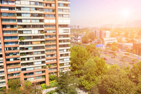 View to the rich neighborhood  in Santiago, Chile — Stock Photo, Image