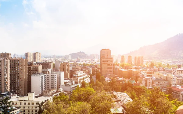 Vista del centro de Santiago, Chile — Foto de Stock
