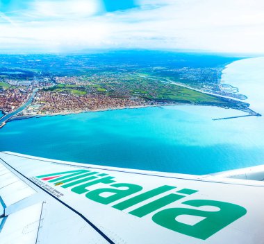 Alitalia uçak yuvasından Fiumicino