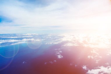 Lensflare etkisi ile manzarası