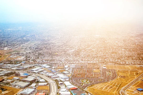 Airplane view of Santiago, Chile — Stock Photo, Image