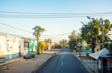 Barrio Estacion Merkezi Santiago, Şili için boş sokak