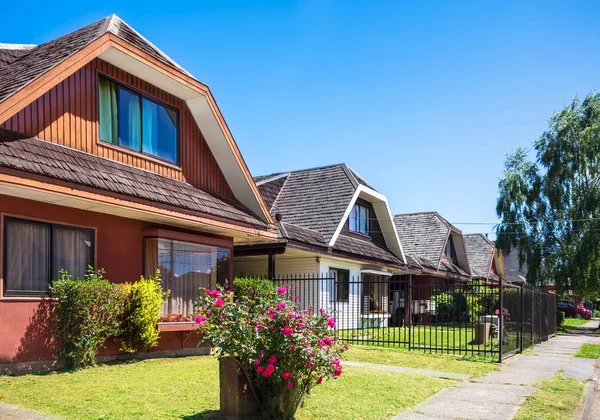 Casas chilenas en Valdivia — Foto de Stock