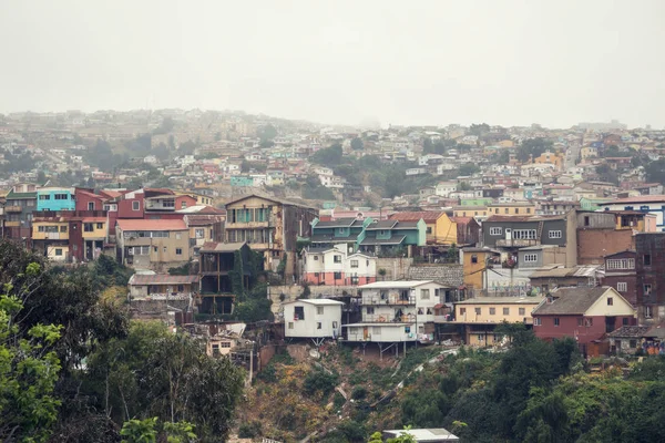 Valparaíso no dia chuvoso — Fotografia de Stock