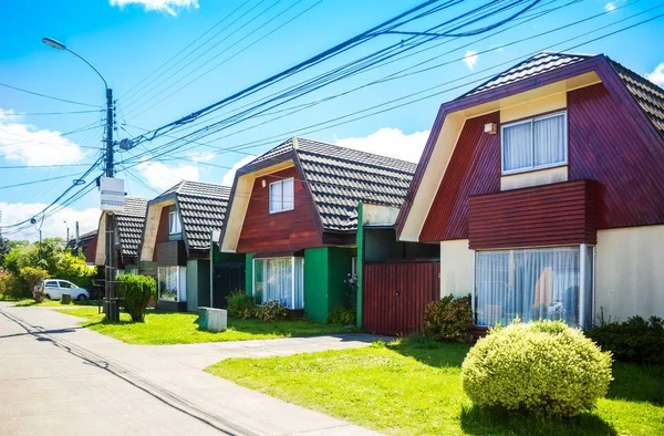 Chilean houses in Valdivia — Stock Photo, Image