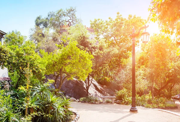 Parque urbano Cerro Santa Lucia em Santiago, Chile — Fotografia de Stock