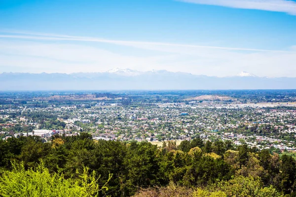 Panoramatický Výhled Talcu Hor Chile — Stock fotografie