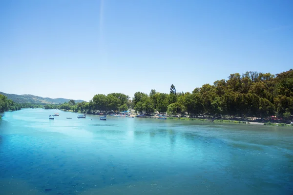 Bootswettbewerb Auf Dem Chilenischen Fluss Claro Talca — Stockfoto