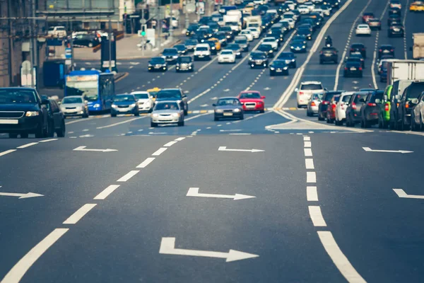 Segnaletica Stradale Sull Autostrada Mosca — Foto Stock