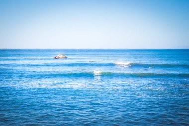 Şili 'deki Pasifik Okyanusu manzarası