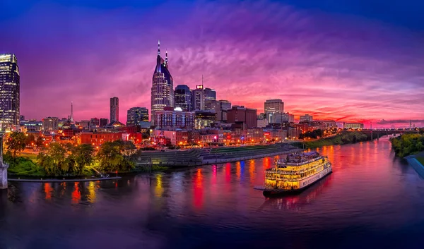 Nashville Skyline po bouři — Stock fotografie