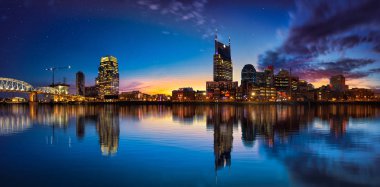 Nashville manzarası mavi saat