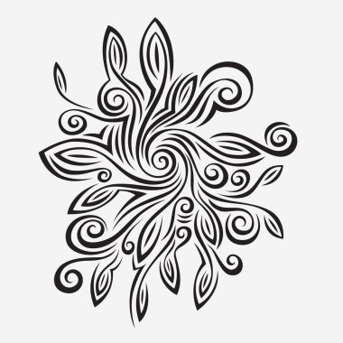 vektör soyut kaligrafi süsler