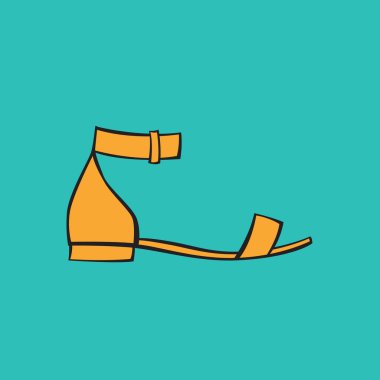 stilize kadın ayakkabısı vektör