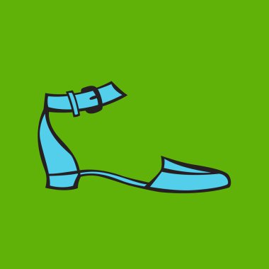 stilize kadın ayakkabısı vektör