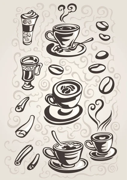 vektör fincan kahve