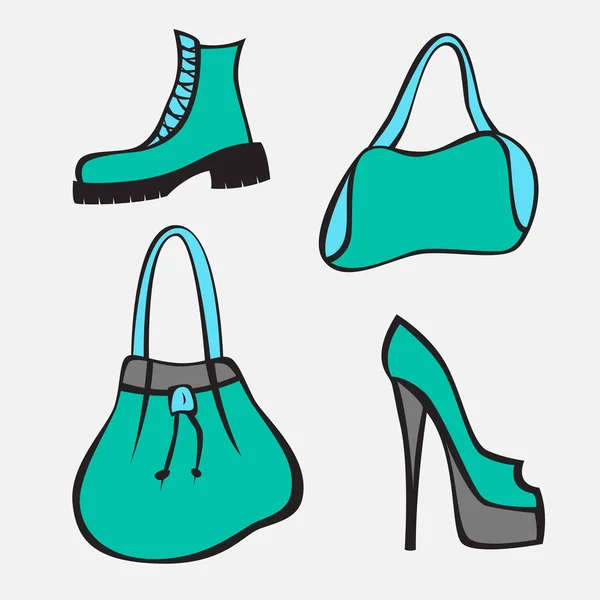 Vektör set el çantaları