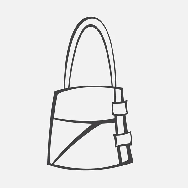 Vector stylized handbag — Stock Vector