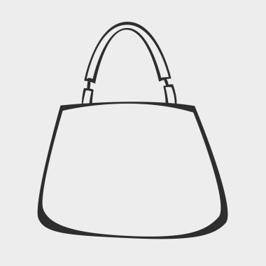 vektör stilize el çantası