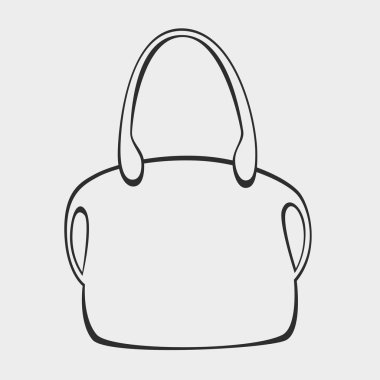 vektör stilize el çantası