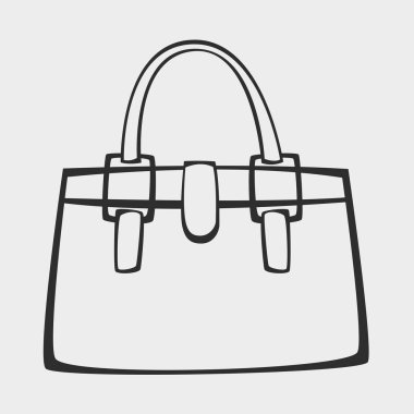 vektör stilize el çantası