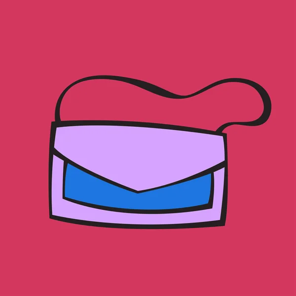 vektör renkli stilize el çantası