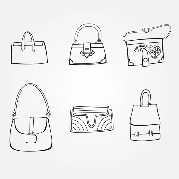 Set of handbags — Stock Vector