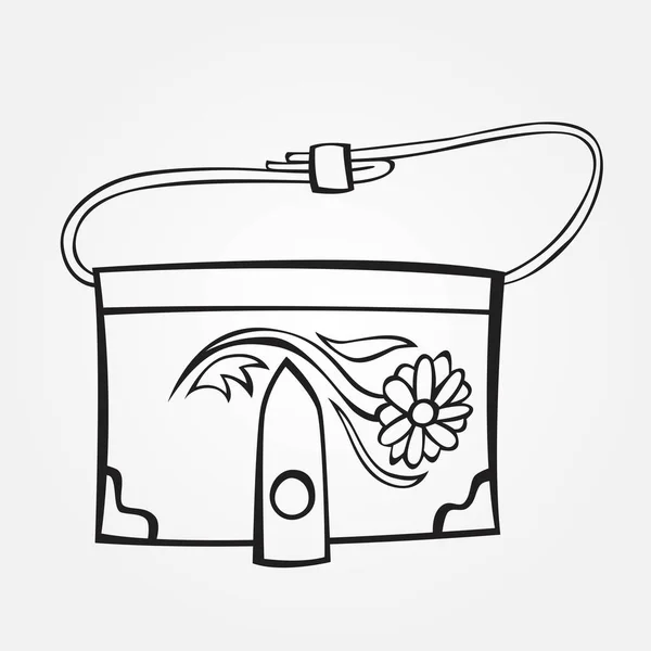 vektör stilize el çantası