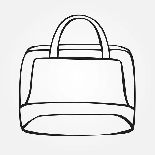 Vector stiliserade handväska — Stock vektor