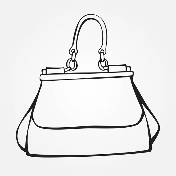 Vektor stilisierte Handtasche — Stockvektor