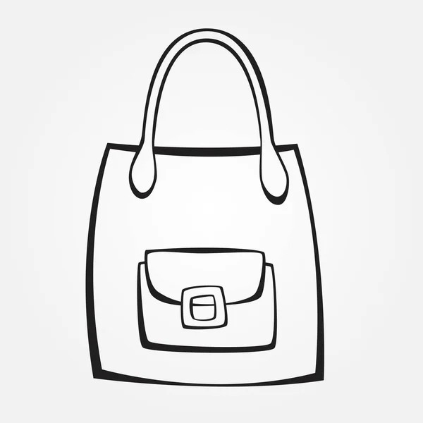 Vector stylized handbag — Stock Vector