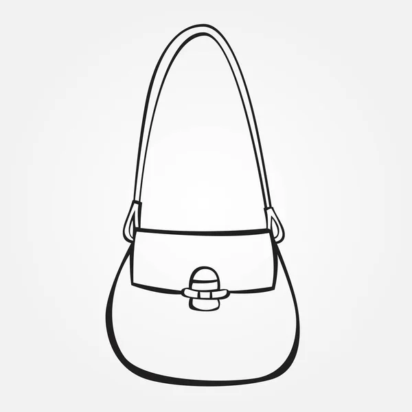 Vector stylized handbag — Stock Vector