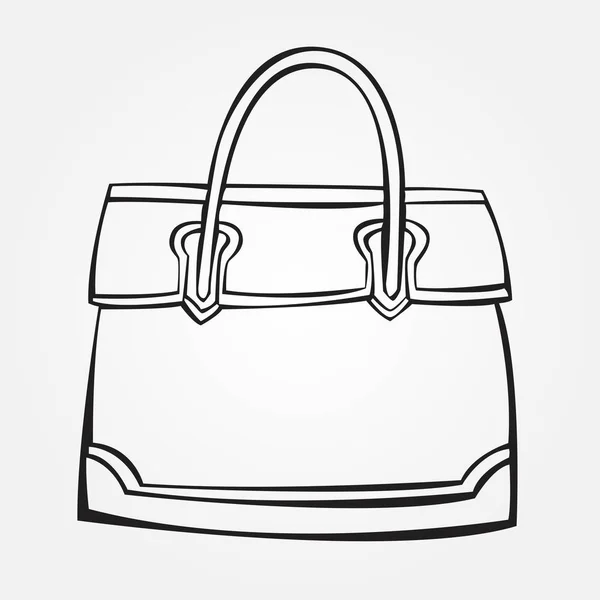Векторная стилизованная сумка — стоковый вектор