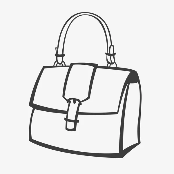 Vector stylized handbag — Stock Vector