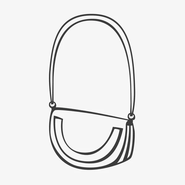 vektör stilize el çantası