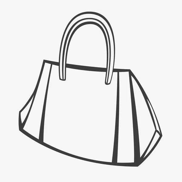 ベクトル様式化されたハンドバッグ — ストックベクタ