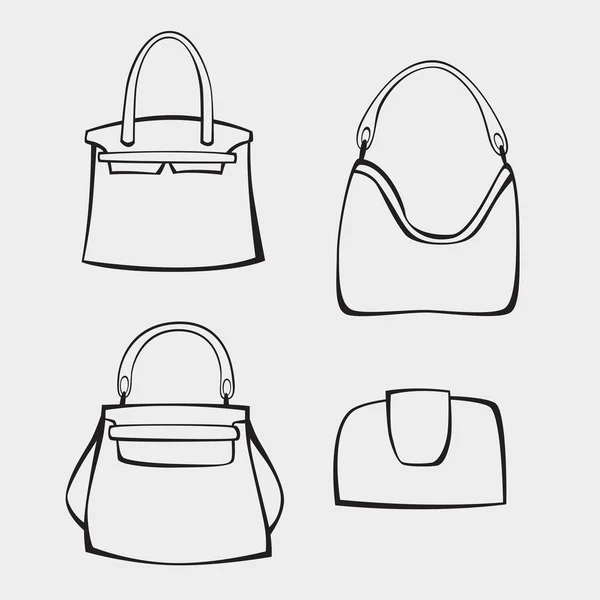 Set of handbags — Stock Vector