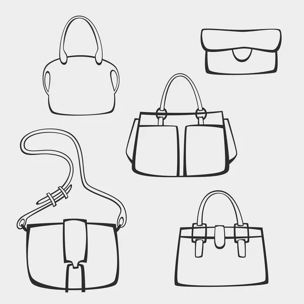 Set of handbags — Stock Vector