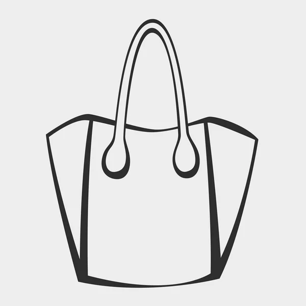 Sac à main stylisé vectoriel — Image vectorielle