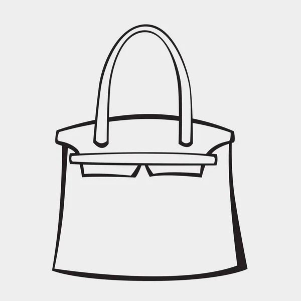 Sac à main stylisé vectoriel — Image vectorielle