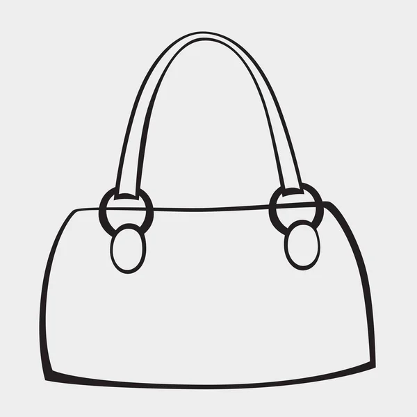 Sac à main stylisé vectoriel — Image vectorielle