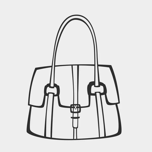 Sac à main stylisé vectoriel — Image vectorielle