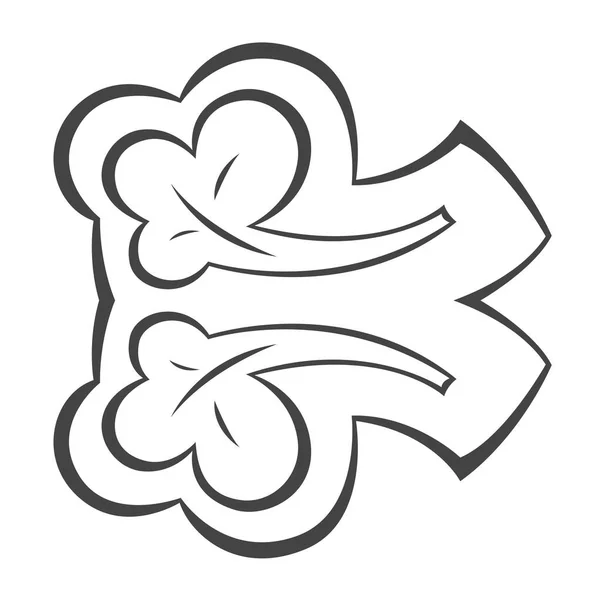 vektör çiçek soyut süsleme