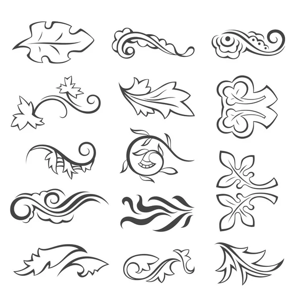 çiçek süs vektör kümesi