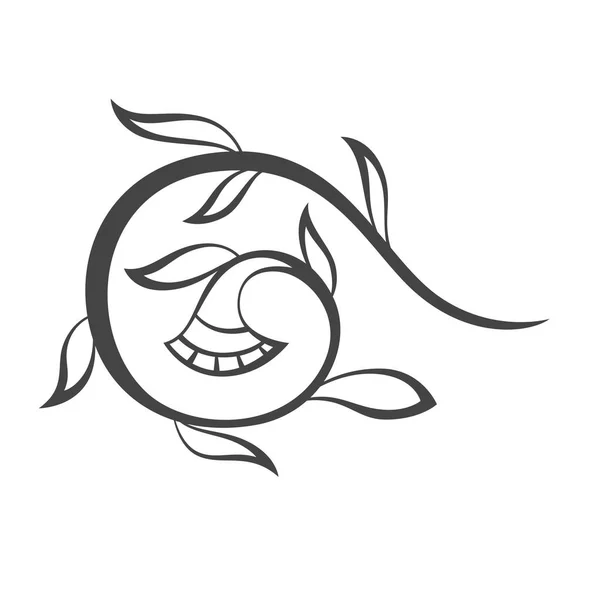 vektör çiçek soyut süsleme