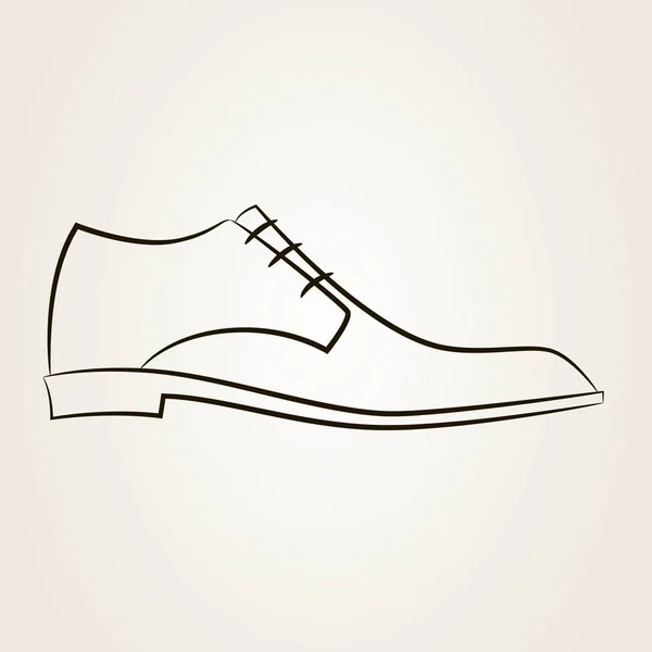 Imagen Vectorial Zapato Estilizado — Vector de stock