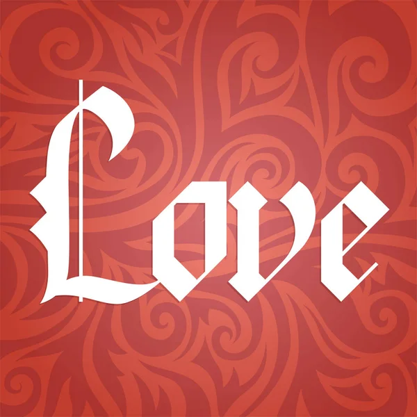 Gotik kaligrafiyi sevmek.